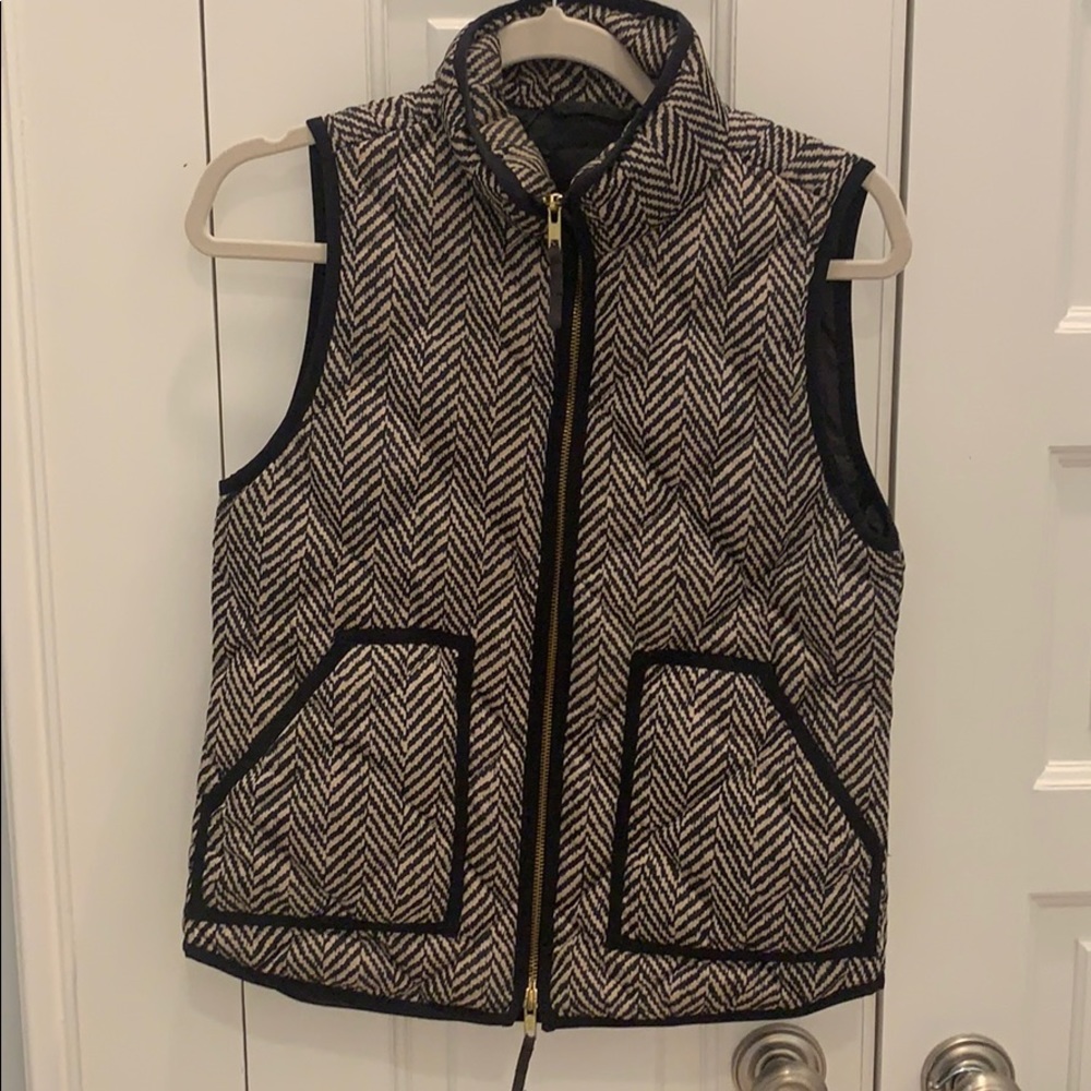 J crew excursion vest - herringbone